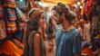 © Rashidi - Engaged Couple Exploring Vibrant Moroccan Bazaar