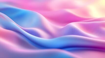Aufkleber - Dreamy Pink and Blue Gradient of Fluid Scenes Creating a Serene Abstract Background : Generative AI