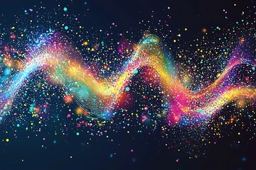 colorful background with lights