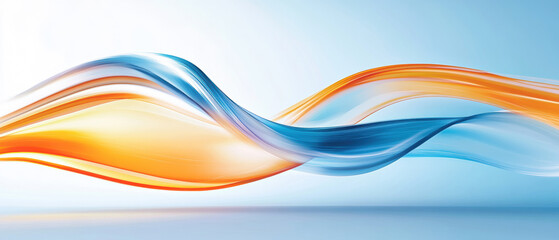 Wall Mural - Abstract Colorful Flowing Waves