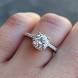 © Abdul - Beautiful Engagement Ring Displayed Elegantly on a Hand