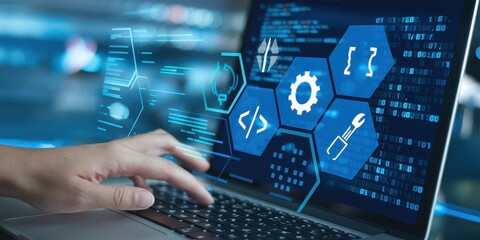 Programming and Software Development Tools Concept