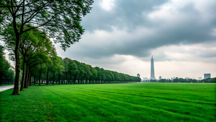 Wall Mural - field and sky