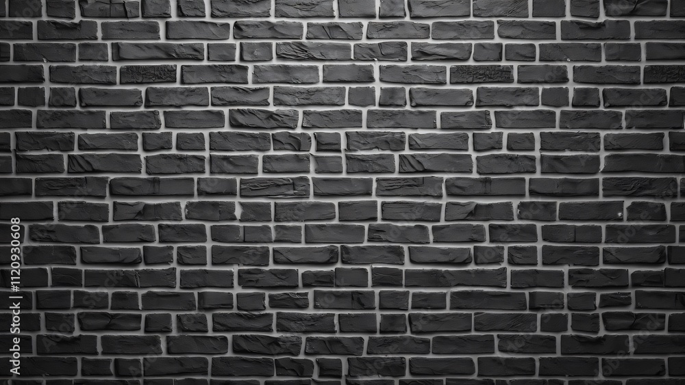 High-Resolution Black and White Brick Wall Texture Background - Simple ...