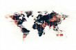 © Steven - Abstract world map with colorful, blurred strokes and a modern artistic design, set against a clean white background, conveying global connectivity and creativity.