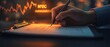 © santima - Hand writing on document with graph background.