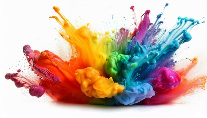 Wall Mural - colorful paint splashes