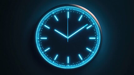 Digital Clock Design with Futuristic Aesthetic