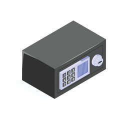 Wall Mural - a secure digital vault for storing money or valuables safely