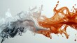 © Hardy - Dynamic motion captured in fluid art style, bold colors flowing like molten glass, creating organic swirling forms
