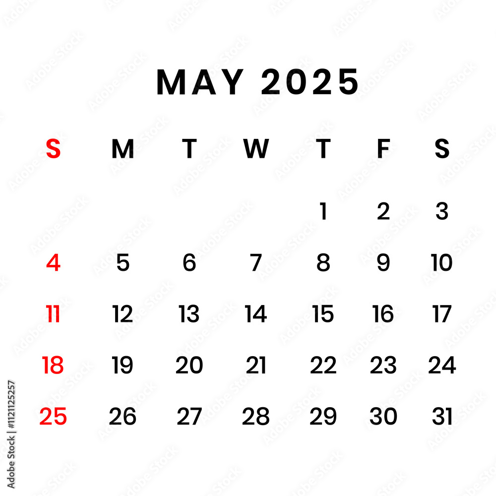 May 2025 Calendar Png Transparent Background Stock Illustration Adobe May 2025 calendar png transparent background stock illustration adobe