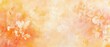 © Fernando - Serene Watercolor Background with Delicate Peach Blossoms and Soft Orange Hues