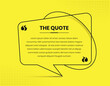 © Xookits - Quote presentation simple solid yellow color social media post template with black line text bubble shape