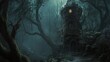© Sidoagung - A Mysterious Wizardâ€™s Tower in a Dark Forest