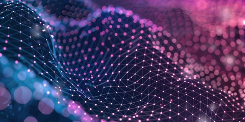 Abstract Network Mesh: Nodes and Connections in a Digital Flow