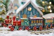 © Екатерина Шпаченко - Advent calendar with colorful numbered doors, festive holiday decorations.
