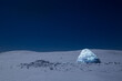 © Alexander Erdbeer - Iluminated igloo during a cold winter nights with bright moonshine