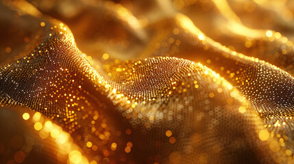 Wall Mural - luxurious textile adorned with shimmering 