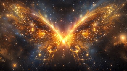 abstract space background, universe with stars