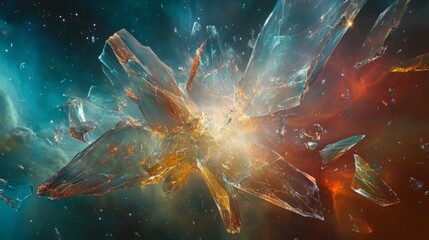 abstract space background, universe with stars