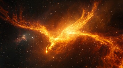 abstract space background, universe with stars