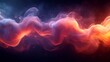 © Kenny Parker - Vibrant exaggerated cartoon style render of glowing swirling smoke expanding dynamically on black