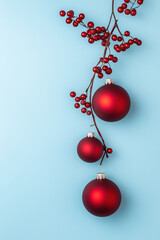 Wall Mural - Creative festive Christmas and New Years background
