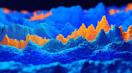 Poster - Vibrant abstract sound wave visualization