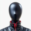 © LUPACO IMAGES - Black Mannequin Head with Leather Jacket