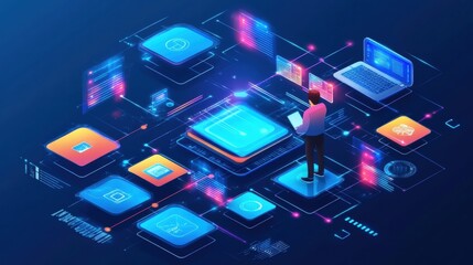 Isometric  of Data Processing and Software Development