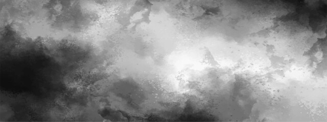 Aufkleber - Abstract design with white paper texture background . Black and white ink effect water color Gray aquarelle painted paper textured. Old grunge textures design .Cement wall texture 