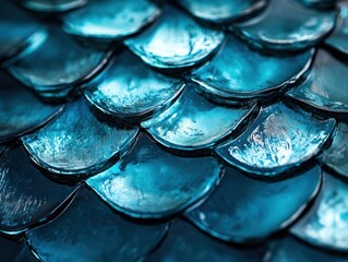 Abstract Blue Scales