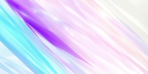 Wall Mural - iridescent abstract background with pastel colors and diagonal flowing shapes, perfect for modern de