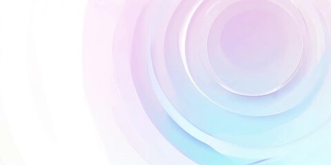 Wall Mural - abstract pastel gradient circles background. light pink and blue concentric shapes, geometric design