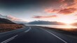 © DS Showcase - Travel themed image showing an empty road leading to the horizon