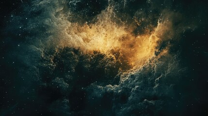 Wall Mural - majestic cosmic scene featuring vibrant galaxies and celestial clouds illustrating the captivating b