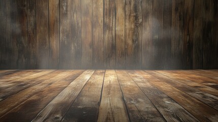 Aufkleber - Rustic wooden background texture for creative projects and design applications in natural earthy tones