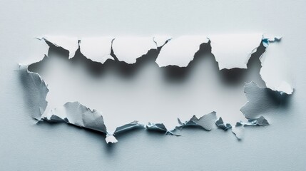 Poster - Torn paper background revealing the concept of management in a creative and engaging way suitable for business or educational themes.