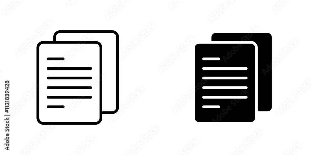 Copy icons for app and websites. Stock Vector | Adobe Stock