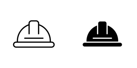 Hard hat icons for app and websites.