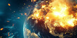 © Thananatt - Global cyber warfare impactearth in crisis digital conflict visualization explosive consequences dramatic perspective