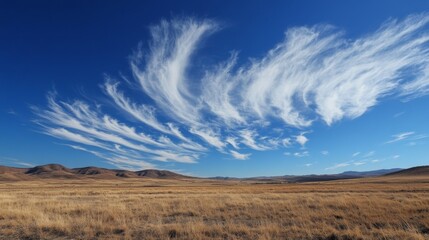 Wall Mural - Dramatic Sky Over Desert Landscape