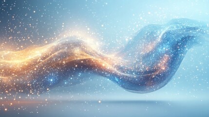 Wall Mural - Abstract Cosmic Wave