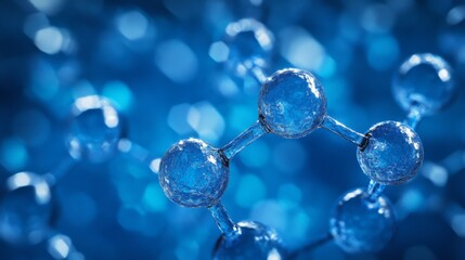 Wall Mural - molecular structure background