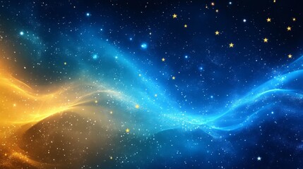 Wall Mural - Cosmic Wave of Colors
