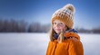 © Volodymyr - Winter beauty child face. Funny kid outdoor portrait. Kid having fun on snowy winter day. Children in winter. Cute child wearing warm clothes playing in a snow. Winter activities for kids.