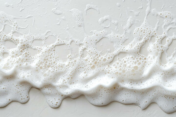 Poster - Foam On White Background