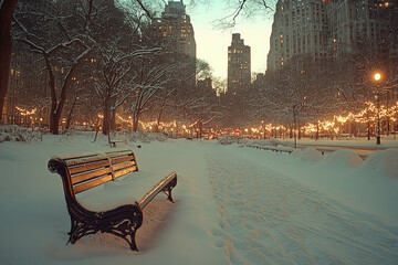 Sticker - Manhattan In Winter