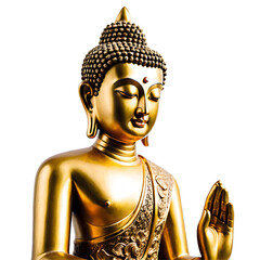 Wall Mural - buddha statute on a transparent or white background.