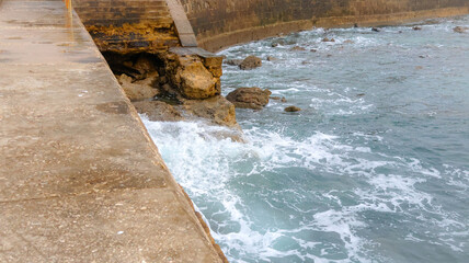 the coast of the mediterranean sea in the north of israel